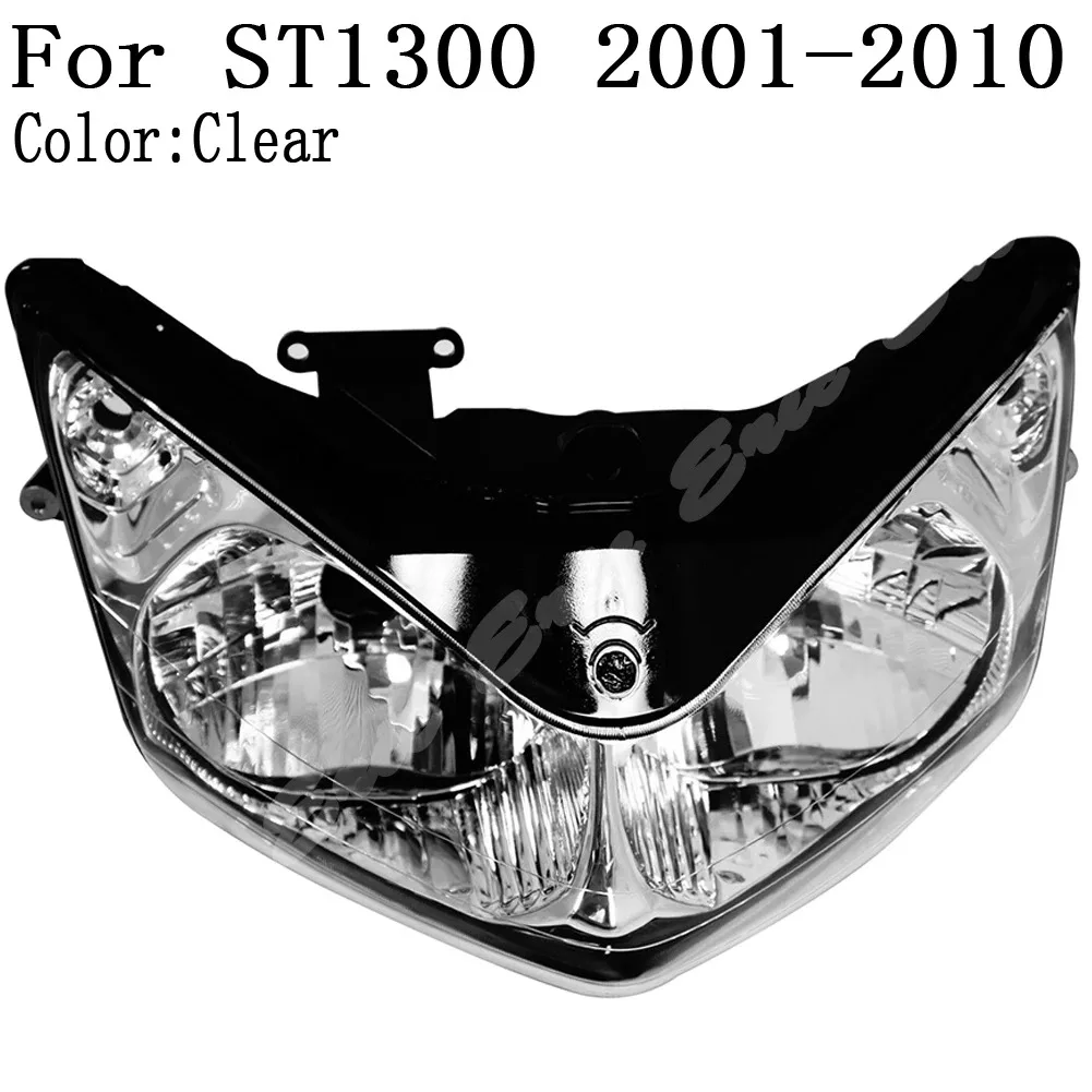 

Motorcycle Front Headlight Lamp Assembly For Honda ST1300 2001 2002 2003 2004 2005 2006 2007 2008 2009 2010 2011 Clear Lens