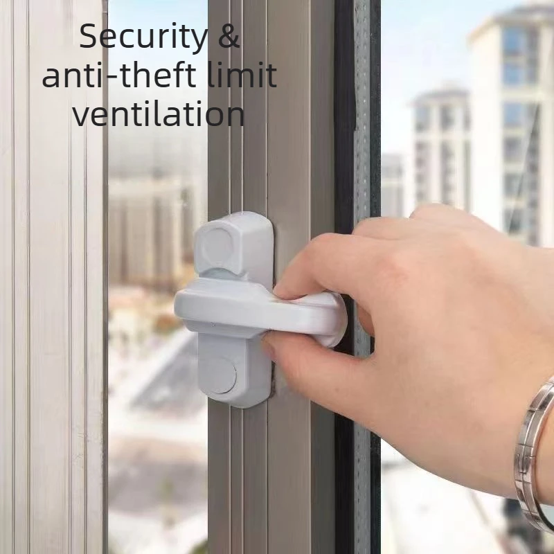 1pcs Upvc Child Safe Security Window Door Sash Lock Handle Safety Type Home Window Lever T Door Balcony Lock