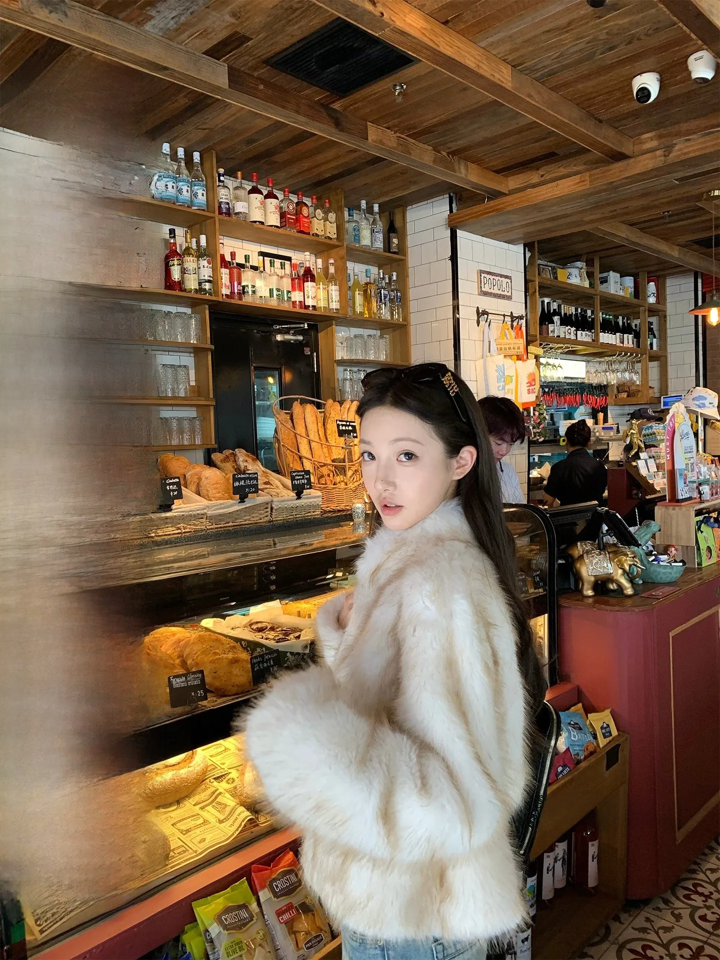 

Теплое осенне-зимнее пальто Thiened, женское повседневное пальто Long Sve из полиэстера, пушистая верхняя одежда, приятный для молодежи цвет