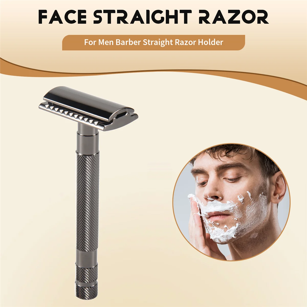 Trending Now Safety Double Edge Razor for Men Barber Straight Razor Holder Men's Shaving Face Razor Blades Shaving Machine