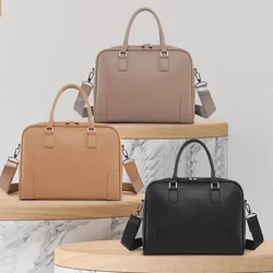 Women's Totes Female Lady Briefcase Shoulder Handbag Messenger Laptop Bag 13.3,14,15.6 Inch, PU Leather Case PC Office Dropship