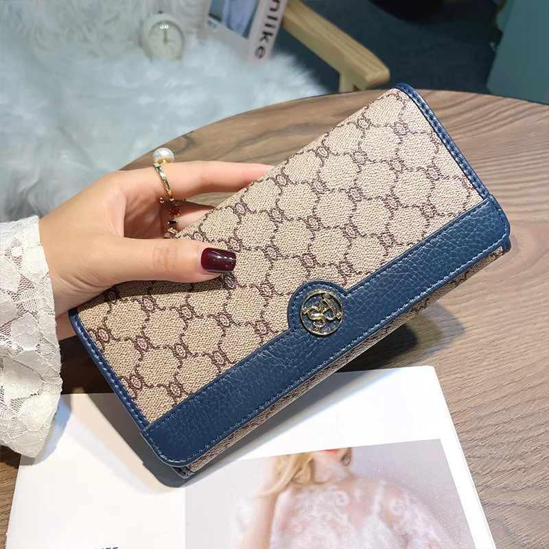 fashionable-long-ladies-wallet-2025-new-style-genuine-leather-multi-card-slot-women's-purse-stylish-cowhide-coin-pouch