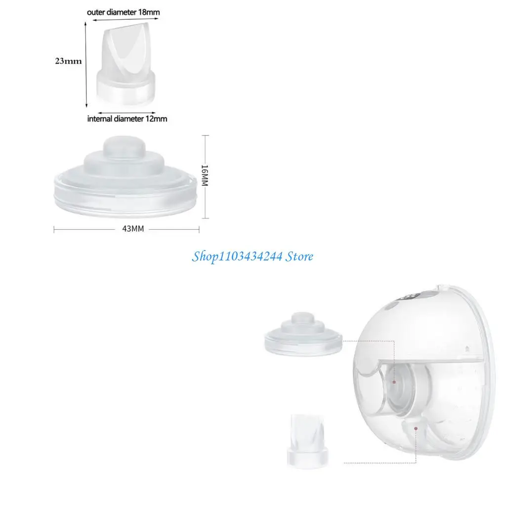 2pcs/set Silicone Valves with Diaphragm Essential Replacement for Breast