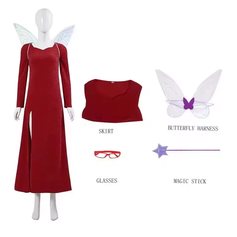 fairy godmother shrek red dress costume Women's Plus Size Shrek Fairy Godmother Costume | Shrek Costumes | Adult | Womens | 1X | Purple/Red