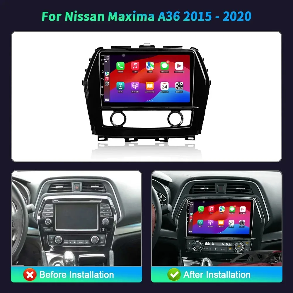 For Nissan Maxima A36 2015-2020 Car Radio Multimedia Video Player Navigation 4G GPS Android Auto Wireless Carplay Touch Screen