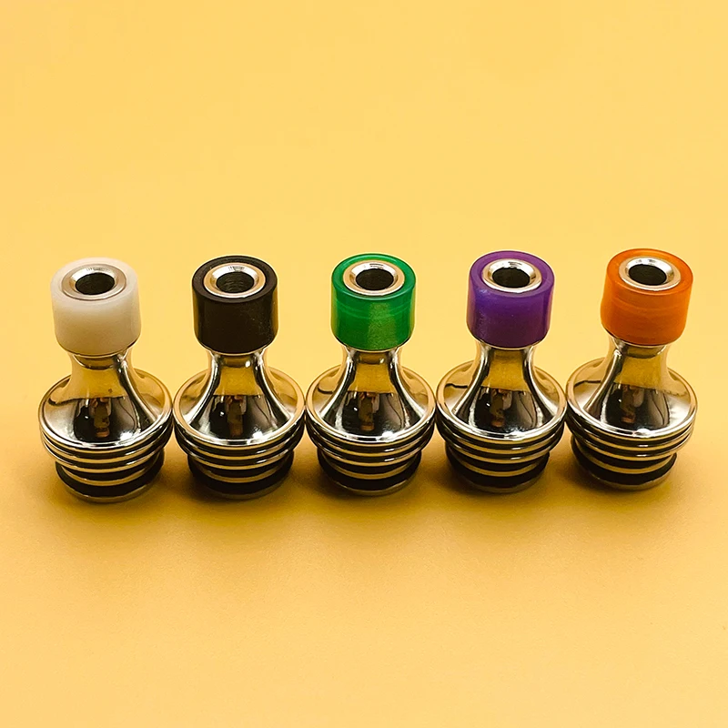 

DSX 510 mtl капельный наконечник из нержавеющей стали, полированный материал из смолы, мундштук в стиле Святого Грааля для RTA Tank, распылитель, аксессуары для вейпа