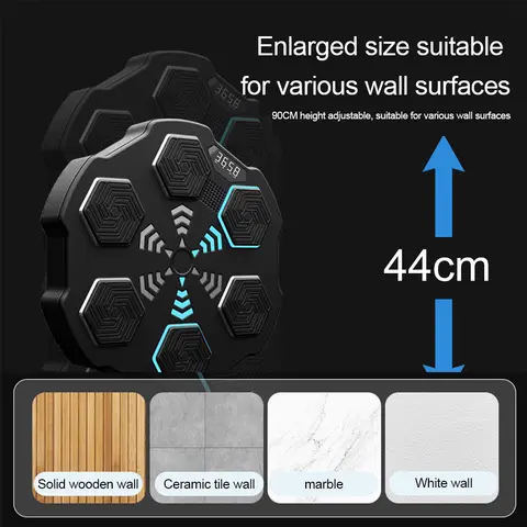 Smart Bluetooth-musikboxningsmaskin De-kompression Fighting Fitness Hemboxning Vägg Target Boxing Trainer Boxningstillbehör 12 best sales musikboxningsmaskin - №11
