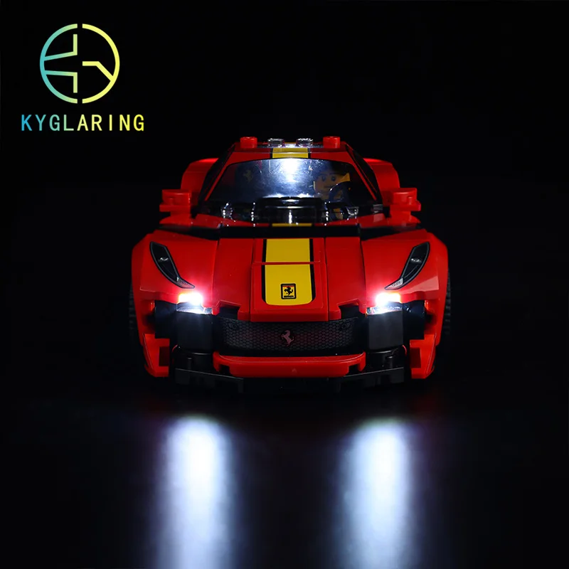 

Kyglaring led светильник kit для LEGO 76914 скоростные чемпионы Ferrari 812 блоки автомобилей (в комплект входит только фотоэлемент)