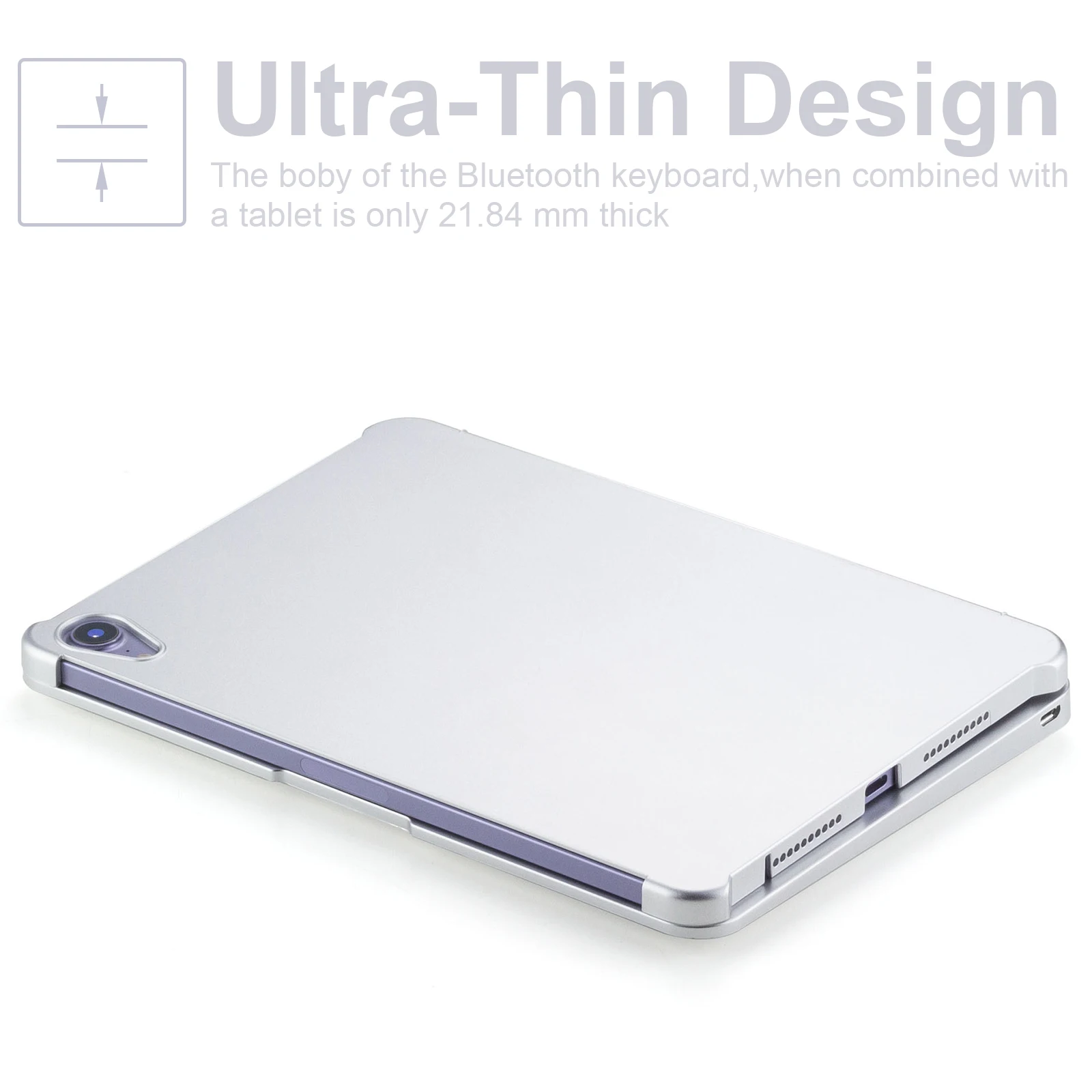 Quay Đèn Nền Bàn Phím Bluetooth Ốp Lưng Với Bút Giá Đỡ Cho iPad 10.2 7th 8th Thế Hệ iPad Air 10.5, bao Da iPad Pro 10.5 Máy Tính Bảng