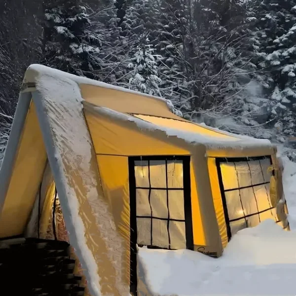 3-4 Persons Sleeping Outdoor Winter Camping Inflatable Tent 100% Waterproof Air Tent