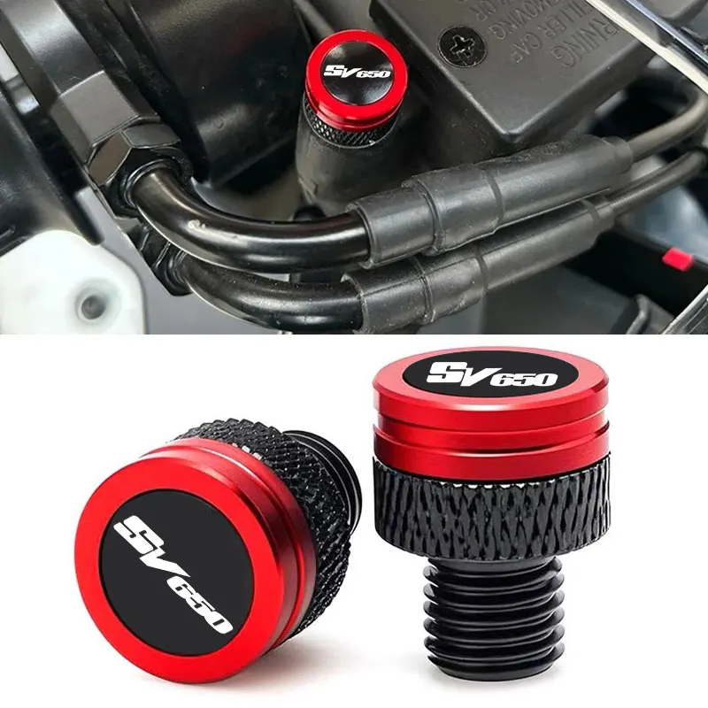 

Motorcycle CNC Rearview Side Mirror Hole Cap Plug Accessories For Suzuki SV 650/650X SV650 SV650X Gladius SFV 650 SFV650