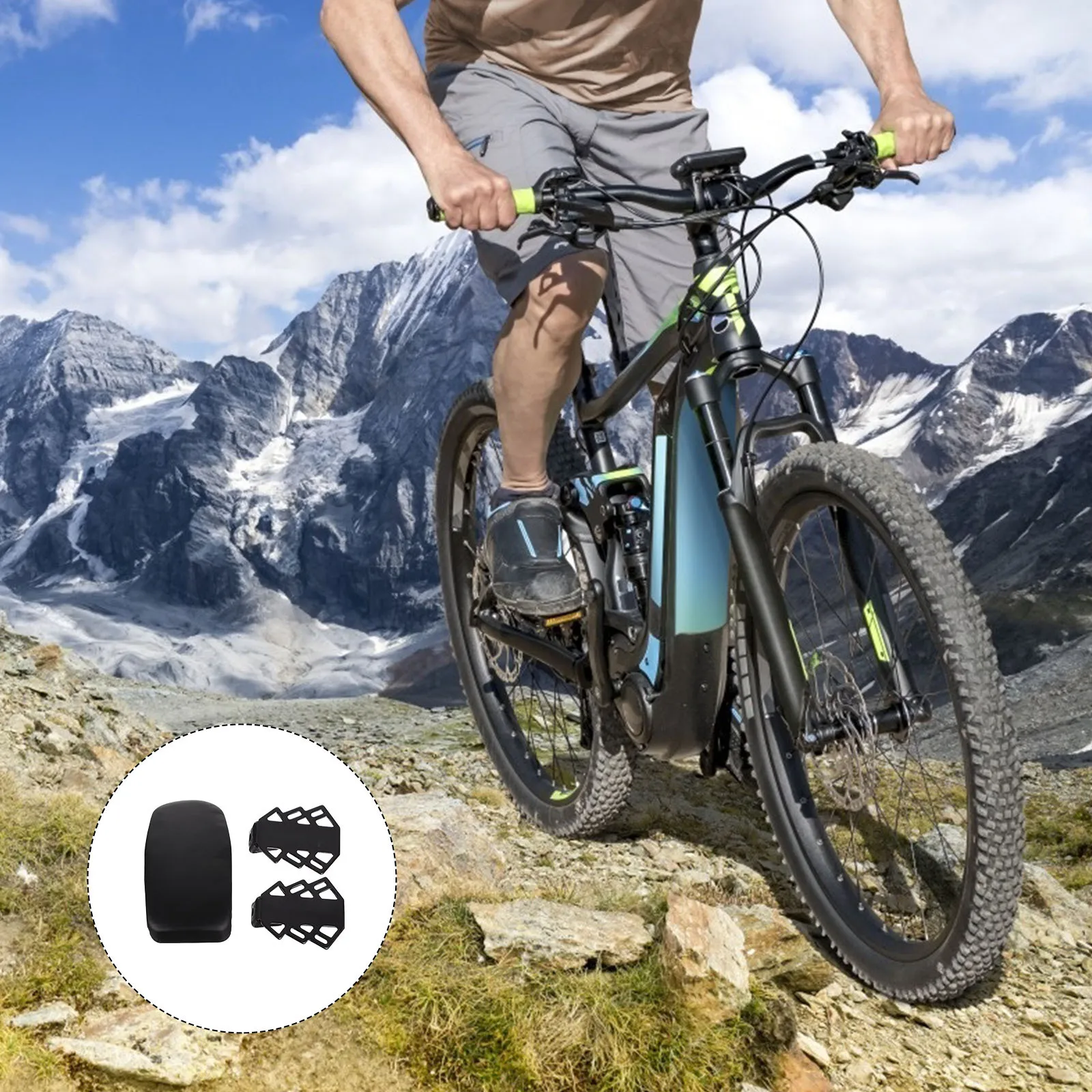 

1 Set Bicycle Back Seat Cushion Bike Rear Footrest Pedals Bike Rear Seat Pad Adult Back Seat