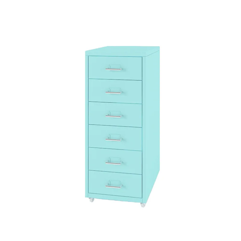 Mobile Multi-drawer Pedestal Cabinet, Freestanding Storage Organizer for Office Under-desk, Bedside and Narrow Gap