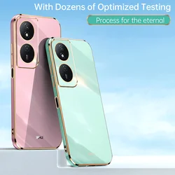6D Plating Case for Huawei Honor X7b Luxury Soft Silicone Protection Cute Phone Cover HonorX7b CLK-LX1 CLK-LX2 CLK-LX3 Coque