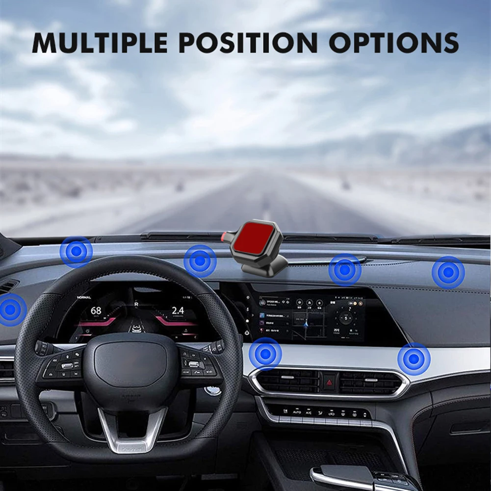 Clip de montaje para soporte de teléfono para salpicadero de coche 360 °   Soporte adhesivo giratorio para teléfono GPS Instalación rápida para todos los teléfonos y todos los automóviles