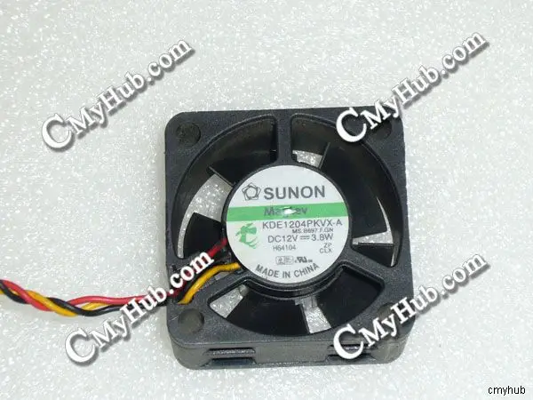 For SUNON KDE1204PKVX A MS.B697.F.GN DC12V 3.8W 4020 40mm 4CM 40x40x20mm 3Wire 3Pin Cooling Fan KDE1204PKVX-A A MS.B697.F.GN