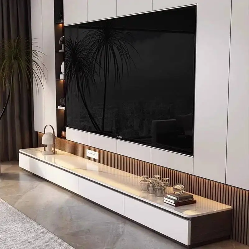 حامل تلفاز mueble غرفة المعيشة تلفزيون طاولة القهوة المنزلية الحديثة خزانة التلفزيون الترفيه دعم التلفزيون التلفزيون Sur Pied أثاث المنزل