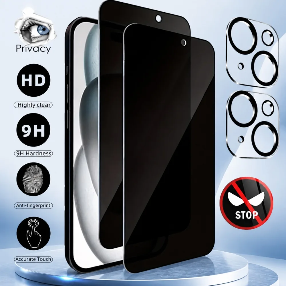 2PCS Glass 2PCS Lens Film Anti Spy Glass For Motorola Moto G Max 5G G77 G87 Screen Protector For Motorola Moto G47 G37 G17 G06