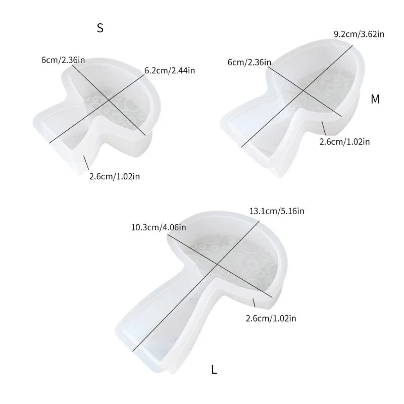قالب سيليكون على شكل فطر سهل الاستخدام، قالب راتينج مرن على شكل فطر للأعمال الفنية من راتنجات الإيبوكسي وديكورات المنزل