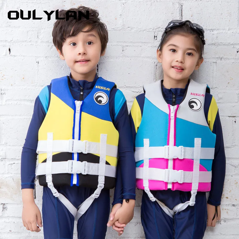 

Oulylan Outdoor Rafting Life Jacket for Children Life Vest Swimming Snorkeling Wear Fishing Suit Professional Drifting Suit