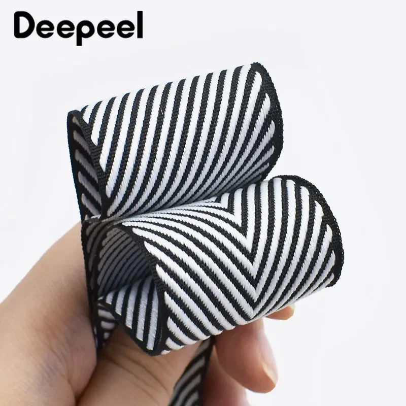 10Meters Deepeel 10-38mm Polyester Webbing Tapes Bag Shoulder Strap Stripe Ribbon Luggage Belt Decor Band DIY Sewing Accessories