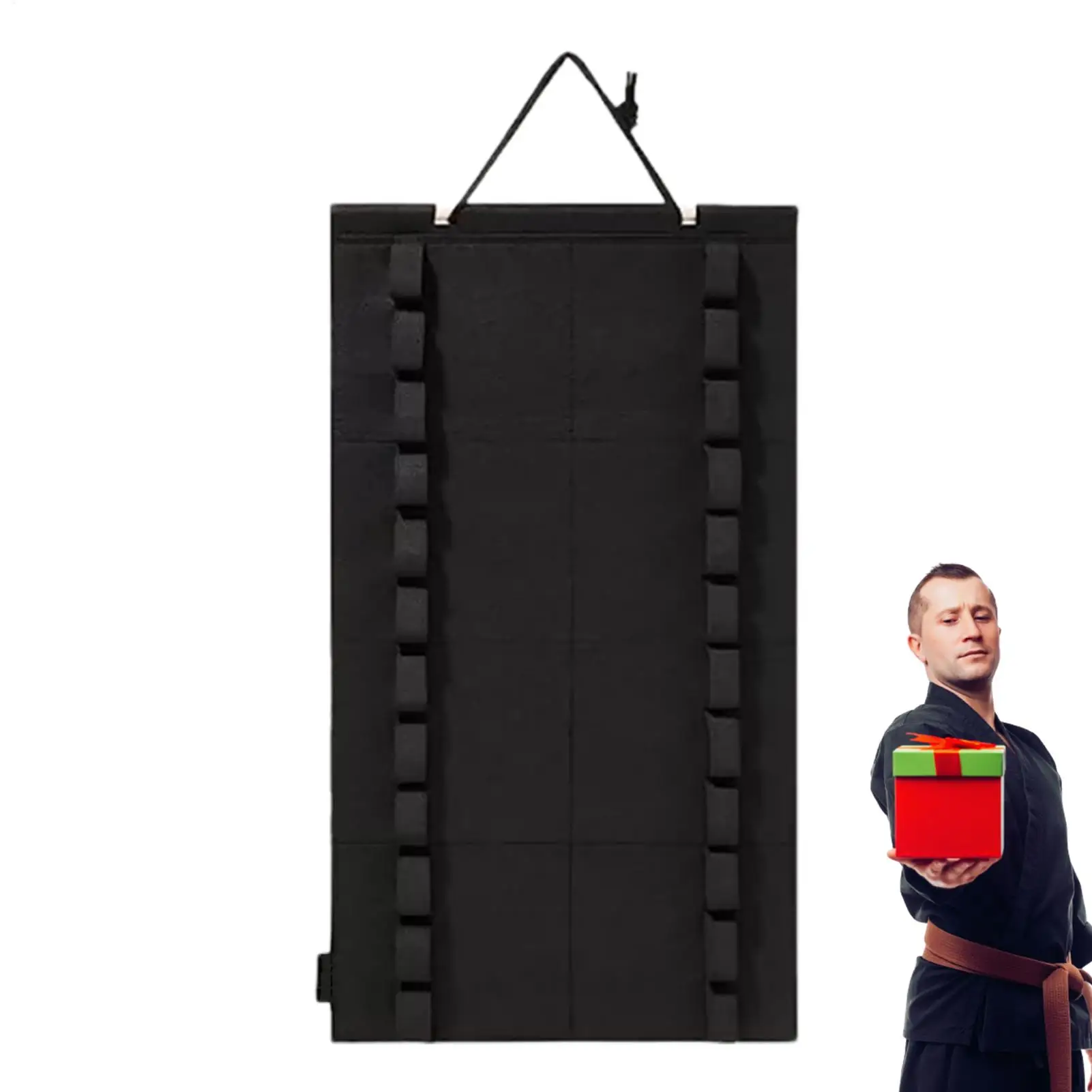 Soporte de pared para cinturones de karate, estante para 12 cinturones, organizador de cinturones de artes marciales para niños y adultos