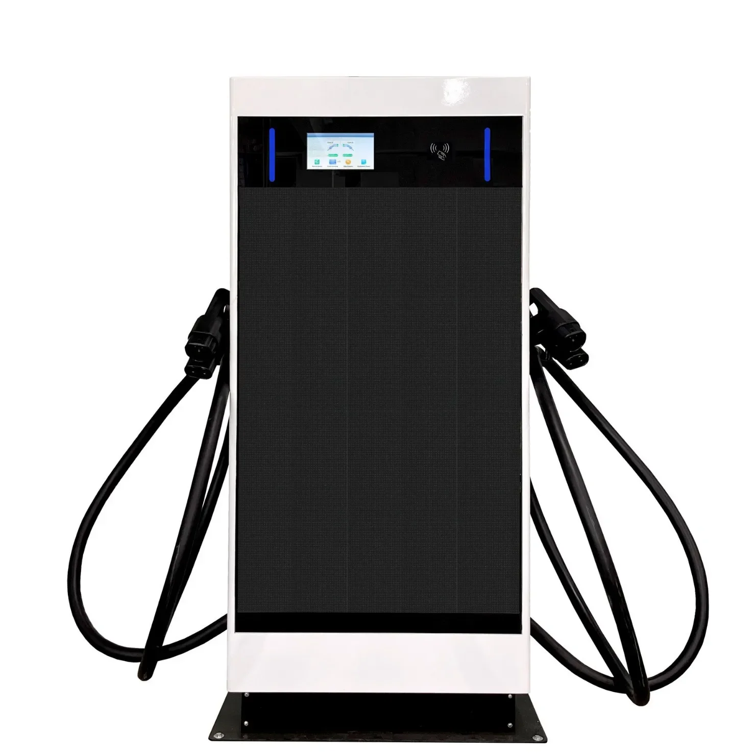 Commercial 60Kw CCS2 Electric Vehicle EV DC Charging Pile Double Gun Level 2 Charging Standards CHADEMO 150Kw Output