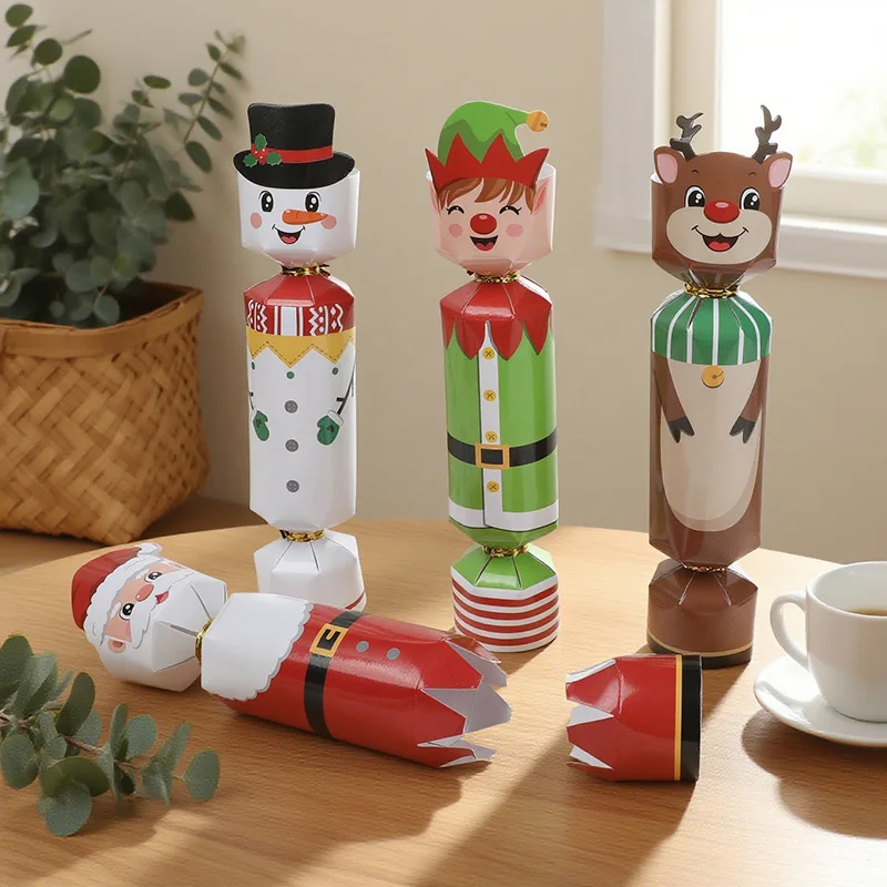 12/24Pcs Weihnachten Candy Box Cartoon Schokolade Geschenk Verpackung Boxen Frohe Weihnachten Party Dekoration Lieferungen Kinder Neue Jahr geschenk – Detail 1