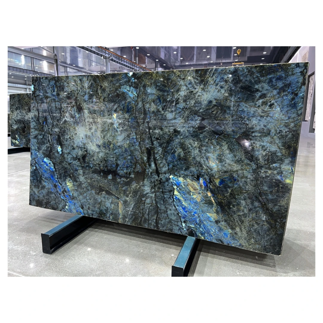 New Polished Blue Granite Slab For Luxury Counter Table Tops