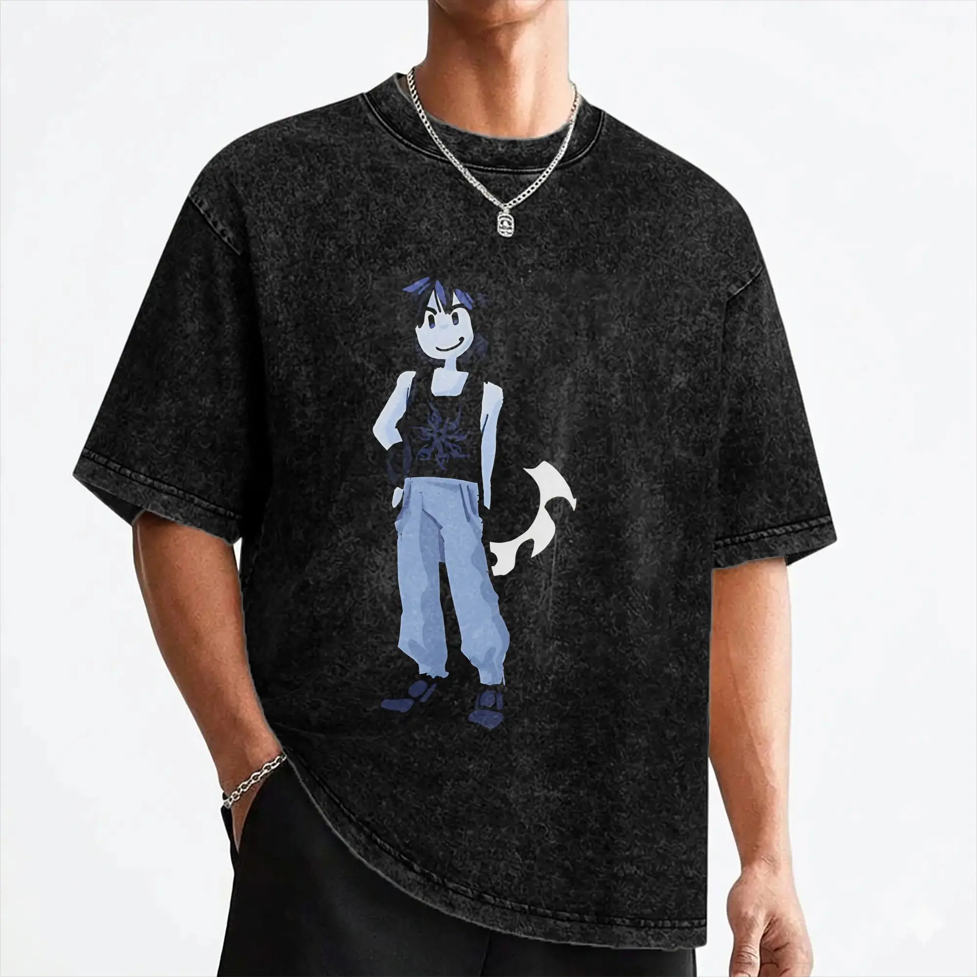 Game Forsakens Two Time T Shirt Washed 100% Cotton Oversize T-Shirt  Fashion for Men Women Streetwear Summer Tee Shirt