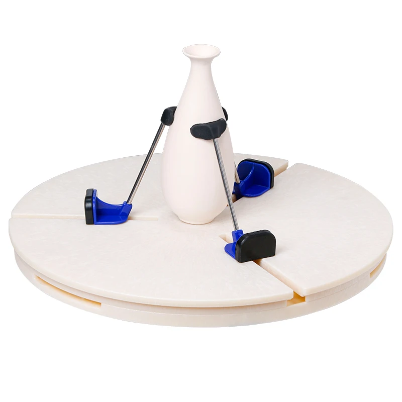 Ceramic Triangle Trimming Clamp Automatic Centering Teaching Trimming Artifact Vase Bowl Cup Novice Embroidery Tool