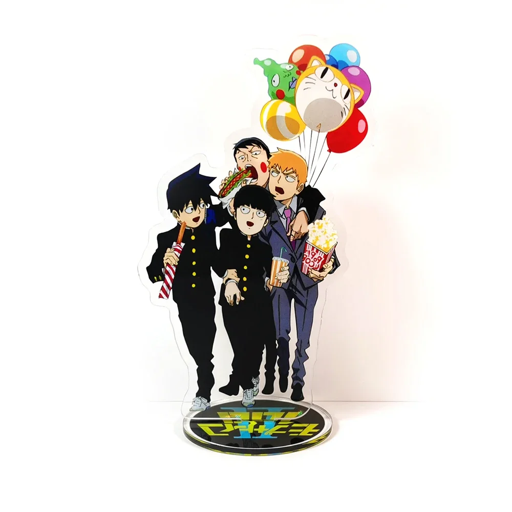 Mob Psycho 100 Mobu Saiko Hyaku Reigen Arataka Ekubo Ritsu GM acrylic stand figure model plate holder cake topper anime