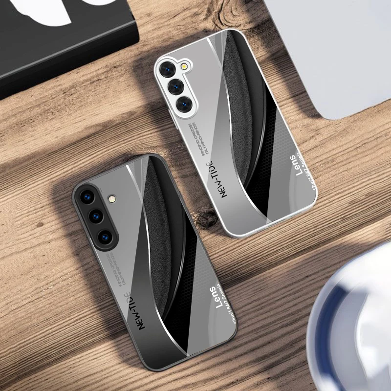 Minimalist sci-fi style For Samsung S26 S25 Edge S25Ultra S8 9 S10 20 U ltra S21 Pro 22 Plus S23 FE S24 Ultra Glass Phone Case view 5