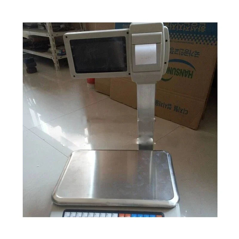 

China Supplier Weighing Scale Label Printing Barcode Printing Electronic Smart Retail Platform Scale