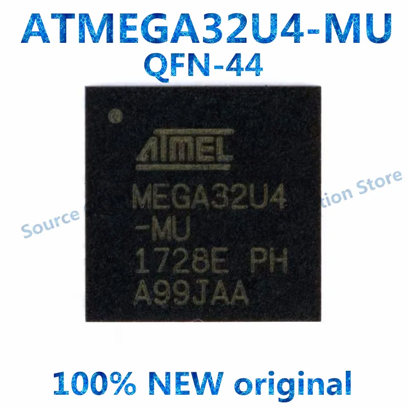 ATMEGA32U4-MU QFN-44 8-bit Microcontroller Chip, 16MHz, 100% New