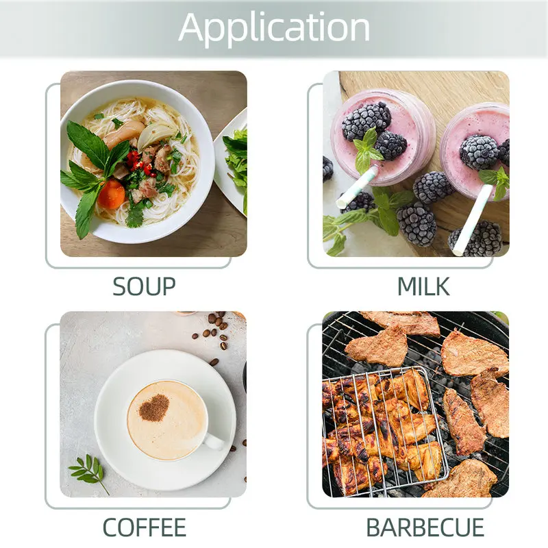 1 قطعة ميزان حرارة المطبخ الرقمي للشواء الإلكترونية الرقمية الغذاء التحقيق ميزان الحرارة شواء المياه الحليب اللحوم درجة حرارة أدوات المطبخ #6