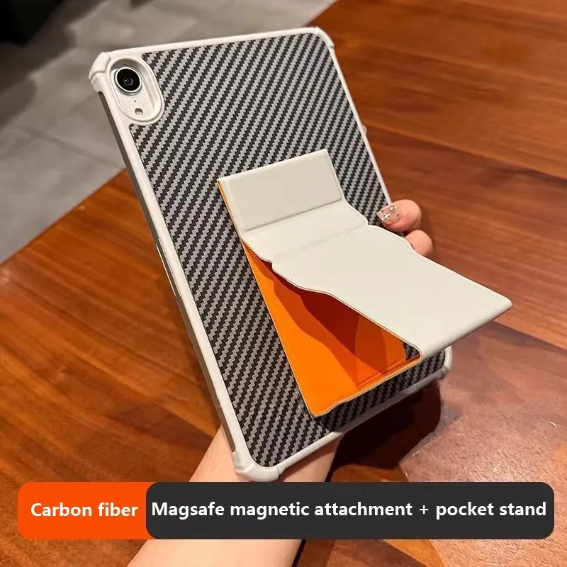 

Carbon Fiber Case For iPad A16 11th Gen 11" 2025 Air 11 7 6 5 4 Pro 13 12.9 10th 10.9 10.2 Air 13 Mini 7 6 Pocket Holder Cover