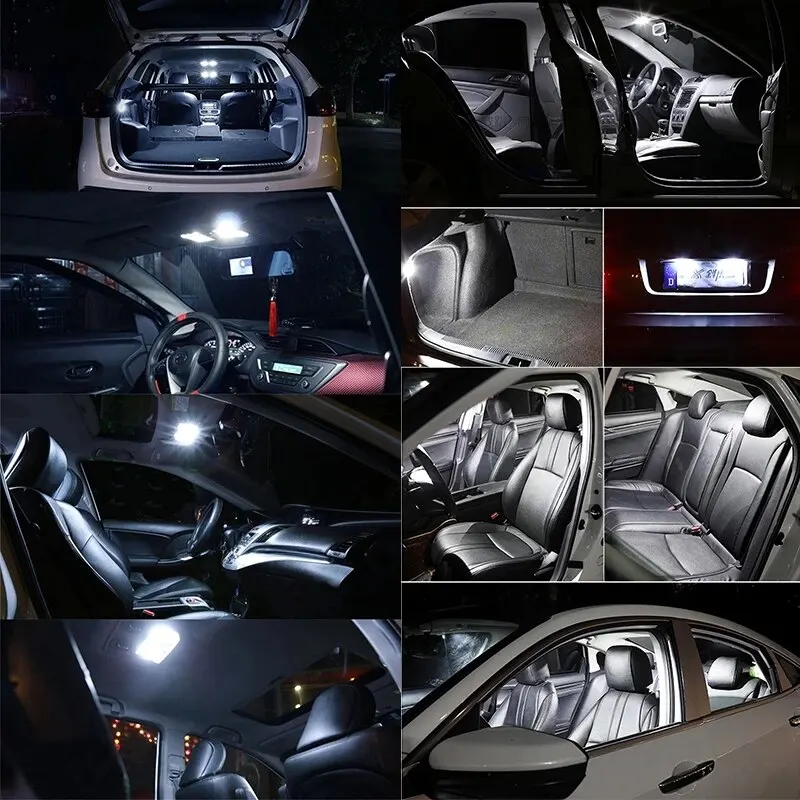 10pcs C5w LED Festoon Dome 3014 LED CANBUS No Error Free 31mm 36mm 39mm 41mm Car Interior Reading Lamps Parking Light image 5