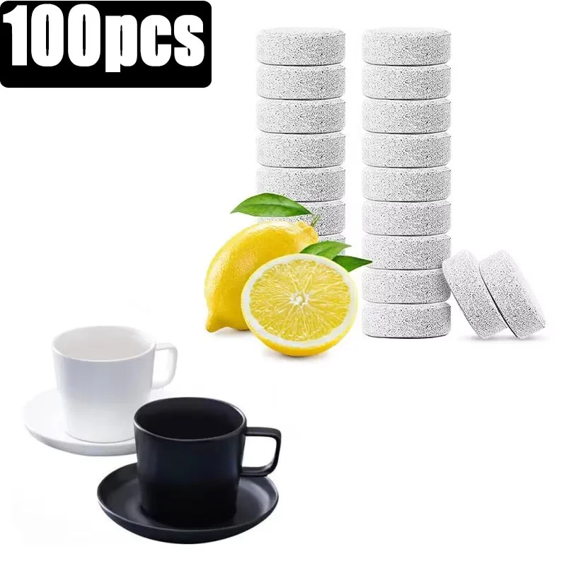 

10/50/100 шт. Таблетки для чистки кофемашин, шипучие таблетки, средство для удаления накипи, универсальное чистящее средство для максимальной очистки
