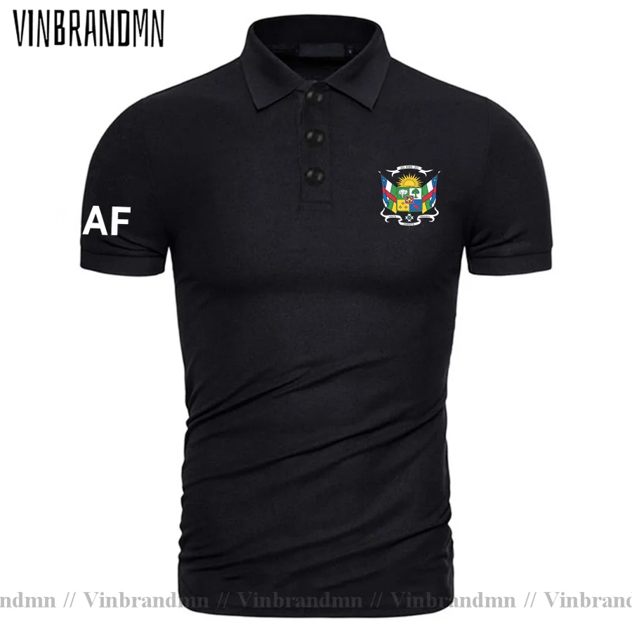 Central African Republic Centrafrique CAF CA Polo shirts Men Short Sleeve Classic Brands Printed for Country Pure Cotton Shirts