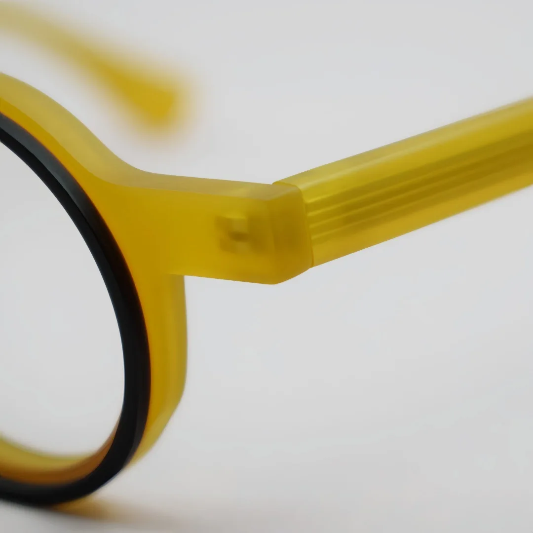 ALICIA Mode Retro Runde Vollformat Kleine Größe Brillen Luxus Acetat Spektakel Optische Verordnung Rahmen Mann Frau – Detail 23