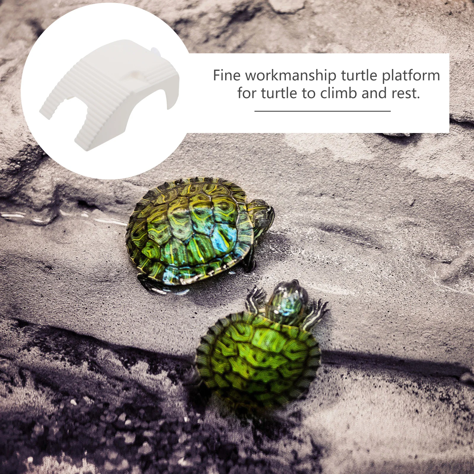 

2pcs Turtle Basking Platform For Aquarium Durable Reptile Sunning Stand Turtle Climbing Tank Decor Pet Supplies