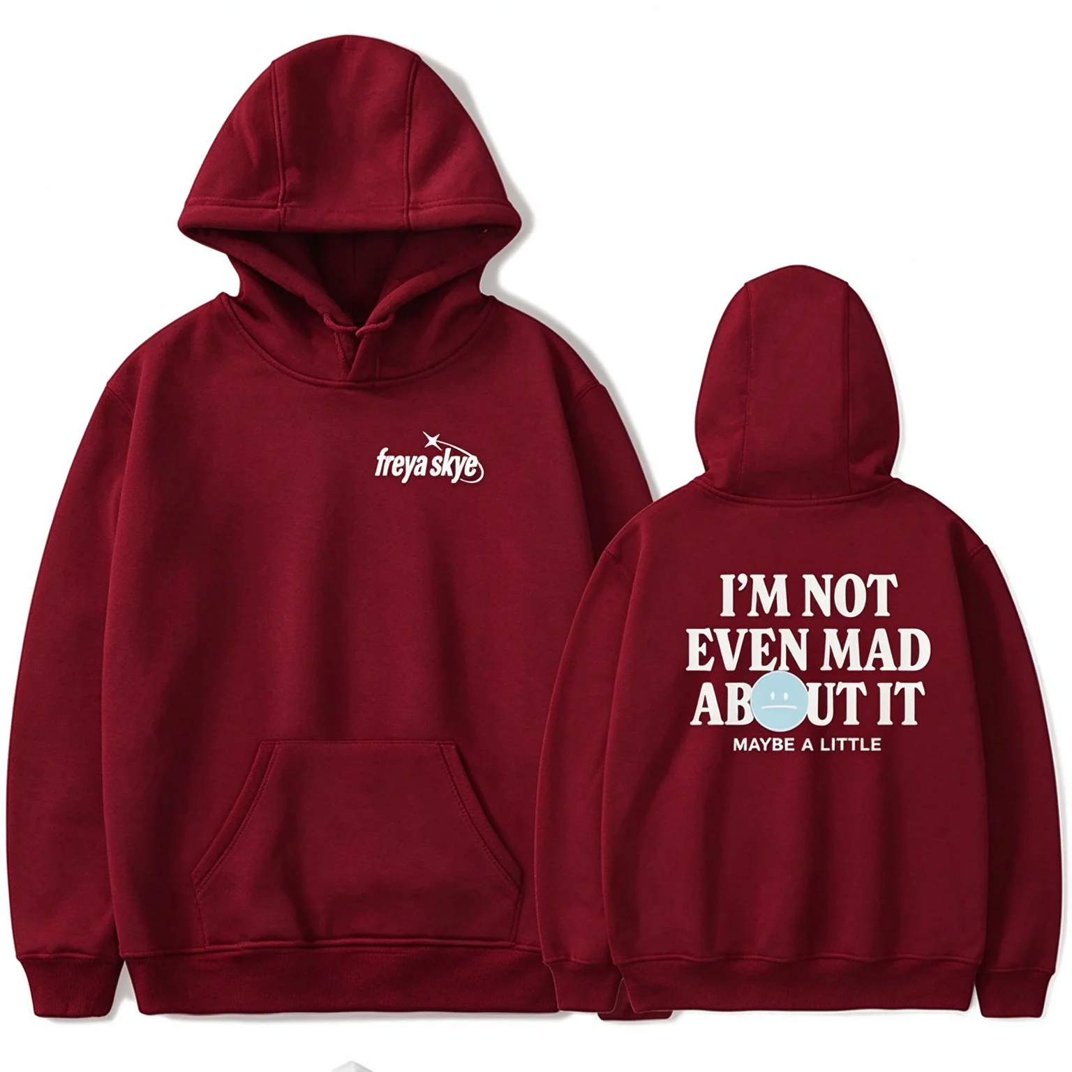 Freya Skye Not Even Mad About It Merch Hoodie Sweatshirt Streetwear Unisex Winter & Frühling Lässige Mode Pullover – Detail 9