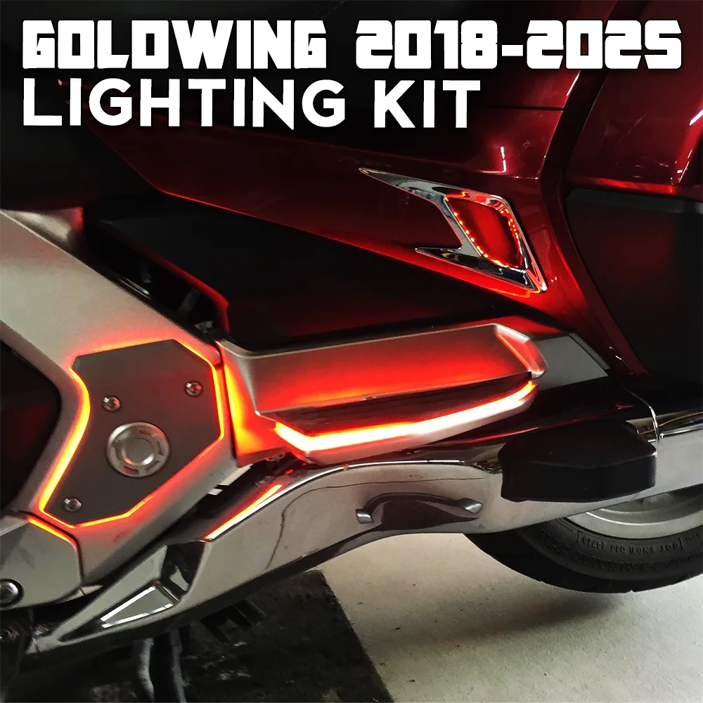 GOLD WING 2018 - 2025 Lighting Kit for HONDA GOLDWING GL1800 Lighting Floorboard Covers GOLDWING 1800 Lining On The Frame GL1800