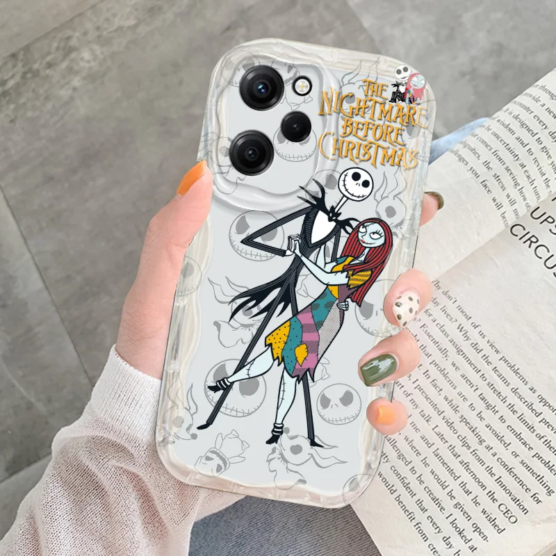 The Nightmare Before Christmas Cream Phone Case For OPPO A 98 95 94 93 92 79 78 76 72 60 58 57 55 54 53 52 38 S 2020 silicone