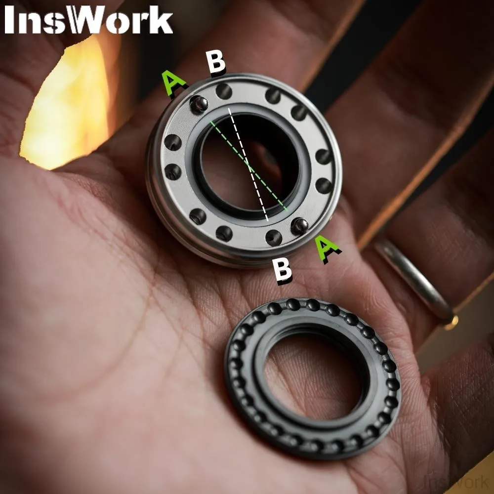 ACEdc Mechanical Ring Haptic Mode Intense Mode Mechanical Spring Structure Non-magnetic Screws Decompression Toys