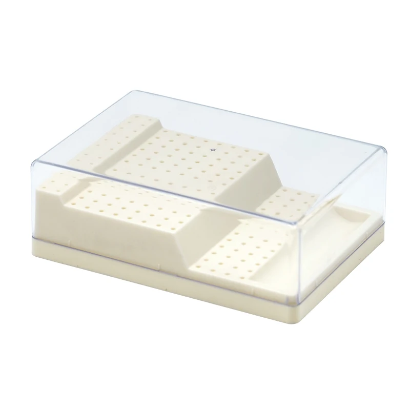 

Dental Burs Box with Drawer 168 Holes Plastic Bur Sterilizer Block Holder Autoclave Case Disinfection Box Dentistry Tool