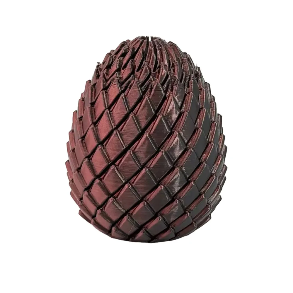 

New 3D Printed Twisty Fidget Dragon Egg Spiral Rotating Slippery Egg Fidget Toy Stress Relief Easter Dragon Eggs for Adults&Kids