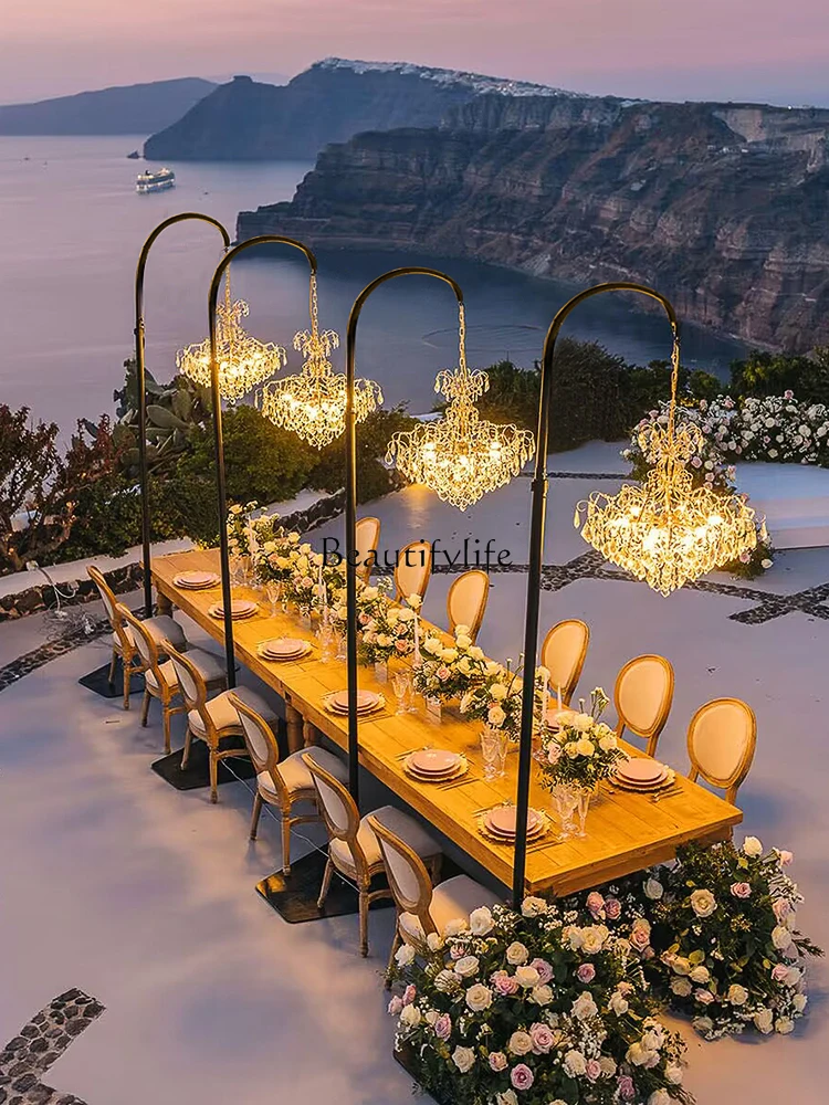 Outdoor High-End Wedding Annual Meeting Dinner B & B Restaurant Dedicated Waterproof Crystal Floor