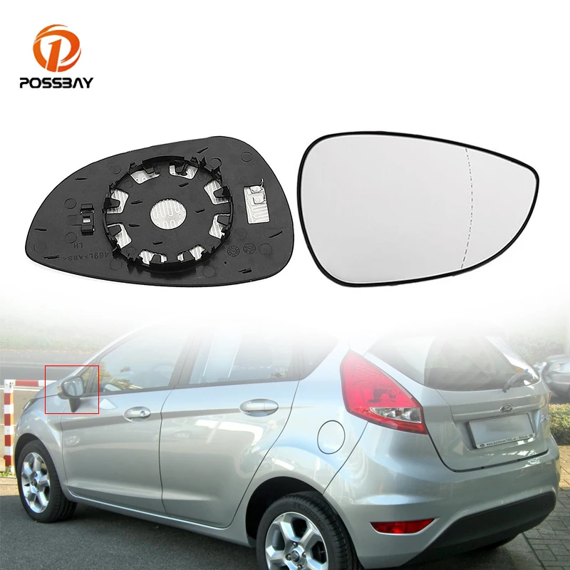 Car Heated Rear View Wing Mirror Glass Clear Rearview for Ford Fiesta MK7 2008 2009 2010 2011 2012 2013 2014 2015 2016 2017